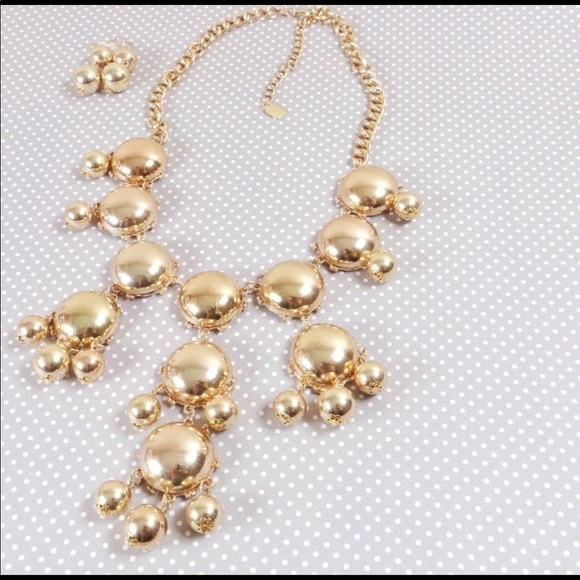 Full Size Gold Bubble Necklace - Picture 2 of 6